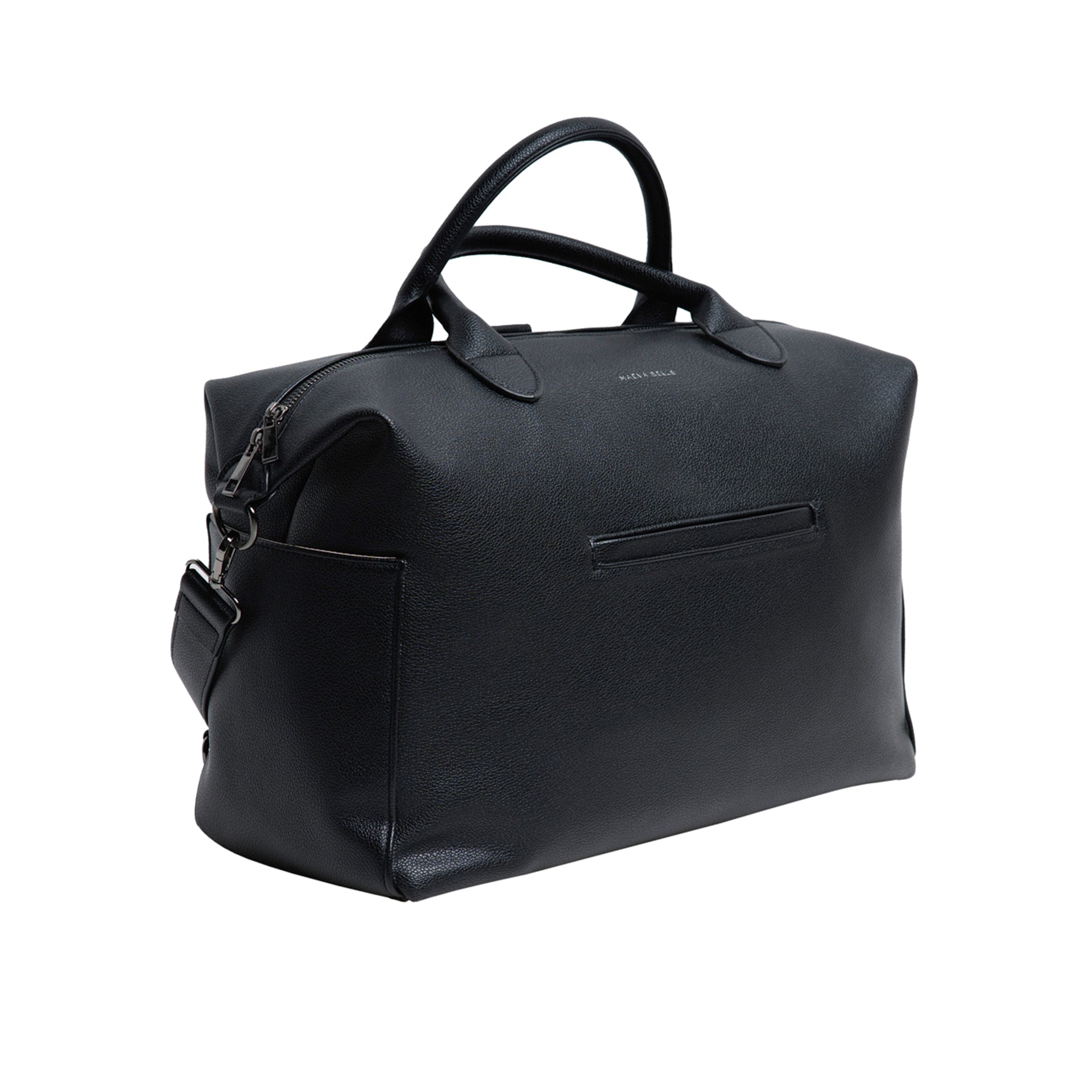 MAEVA BELLE DIAPER BAG - black diaper bag with black buckles (PRE